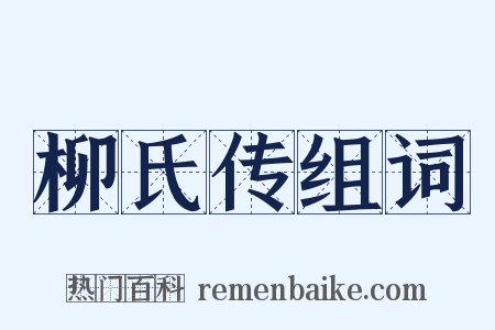 柳氏传组词是什么意思的图片